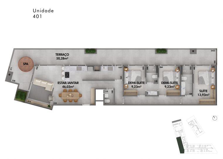 Cobertura, 3 quartos, 170 m² - Foto 1